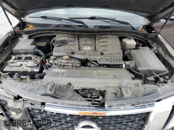 2018 Nissan Armada SV with VIN JN8AY2ND3J9050882, listed as a Copart auction lot 57383364 with 138,342 mi miles and Salvage Title. Bid and sale history available at carsss.com. Image 13.