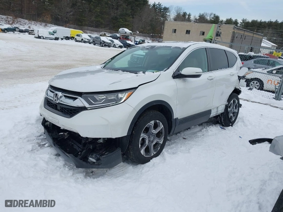 2019 Honda CR-V EX-L with VIN 2HKRW2H84KH665159, listed as a IAAI auction lot 41558717 with 77,307 mi miles. Bid and sale history available at carsss.com. Image 2.