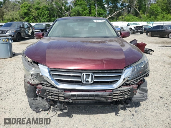 2015 Honda Accord EX-L with VIN 1HGCR2F82FA163233, listed as a Copart auction lot 51297955 with 32,343 mi miles and Salvage title. Bid and sale history available at DreamBid. Image 5.