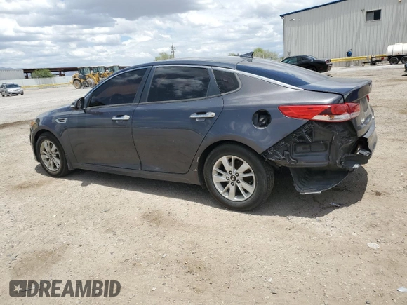 2017 Kia Optima LX with VIN KNAGT4L36H5179062, listed as a Copart auction lot 62503565 with 151,231 mi miles and Salvage title. Bid and sale history available at DreamBid. Image 2.