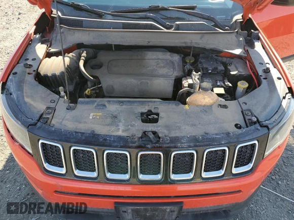 2017 Jeep Compass Sport z VIN 3C4NJDAB5HT642691, wystawiony jako Copart lot #54208335 z przebiegiem 183 359 mil mil oraz Szkoda całkowita • Salvage title. Historia ofert i sprzedaży dostępna na DreamBid. Obrazek 12.