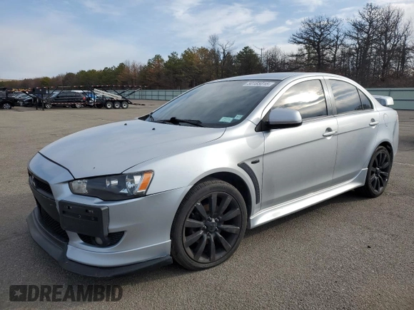 2011 Mitsubishi Lancer GTS with VIN JA32U8FW2BU039819, listed as a Copart auction lot 50185015 with 114,245 mi miles and Salvage Title. Bid and sale history available at carsss.com. Image 1.