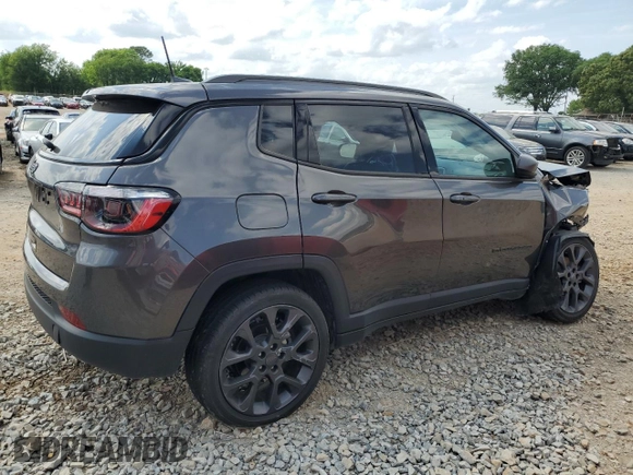 2021 Jeep Compass 80th Anniversary with VIN 3C4NJDEB5MT570640, listed as a Copart auction lot 55100885 with 47,232 mi miles and Salvage title. Bid and sale history available at DreamBid. Image 3.