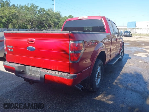 2010 Ford F-150 XL with VIN 1FTEX1C89AKE42323, listed as a IAAI auction lot 42047351 with 154,084 mi miles. Bid and sale history available at carsss.com. Image 4.