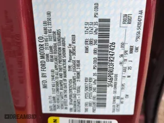 2015 Ford Fusion Titanium Hybrid with VIN 3FA6P0RU3FR247426, listed as a Copart auction lot 51473485 with 108,692 mi miles and Salvage Title. Bid and sale history available at carsss.com. Image 13.