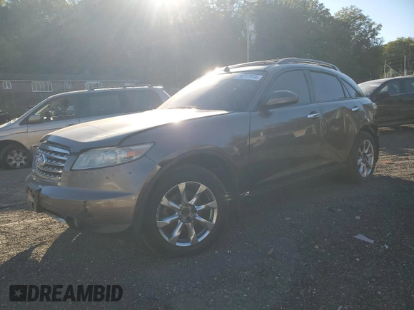 2008 Infiniti FX with VIN JNRAS08WX8X208350, listed as a Copart auction lot 76717914 with Not Provided miles and Salvage Title. Bid and sale history available at DreamBid. Image 1.