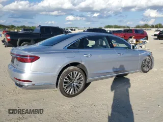 2021 Audi A8 with VIN WAU8DAF84MN018145, listed as a Copart auction lot 86952454 with 33,336 mi miles and Salvage Title. Bid and sale history available at carsss.com. Image 3.