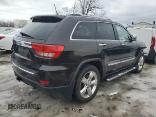 2013 Jeep Grand Cherokee Overland with VIN 1C4RJFCG7DC571280, listed as a Copart auction lot 47250365 with 53,907 mi miles and Salvage Title. Bid and sale history available at carsss.com. Image 3.