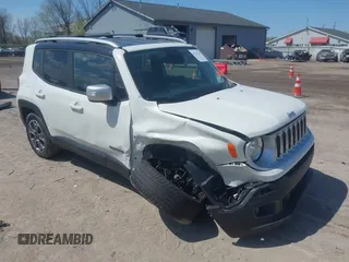 2017 Jeep Renegade Limited z VIN ZACCJBDB3HPE47042, wystawiony jako IAAI lot #42117357 z przebiegiem 139 686 mil mil oraz . Historia ofert i sprzedaży dostępna na DreamBid. Obrazek 1.