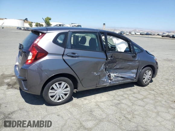 2017 Honda Fit LX with VIN JHMGK5H55HS003948, listed as a Copart auction lot 62542855 with 28,739 mi miles and Salvage title. Bid and sale history available at DreamBid. Image 3.