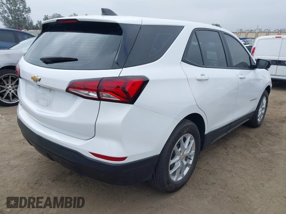 2023 Chevrolet Equinox LS with VIN 3GNAXHEG6PL202897, listed as a IAAI auction lot 42433147 with 14,973 mi miles and . Bid and sale history available at DreamBid. Image 4.
