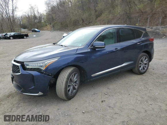 2022 Acura RDX Technology с VIN 5J8TC2H5XNL010705, выставлен на аукционе Copart как лот 53560485 с пробегом 23 734 миль миль и Списание • Salvage title. История ставок и продаж доступна на DreamBid. Изображение 1.