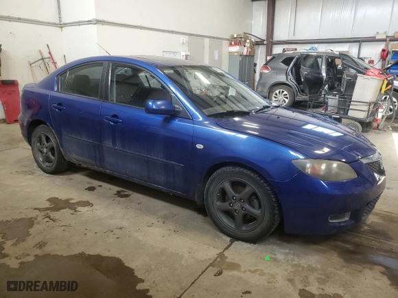 2007 Mazda Mazda3 i Sport with VIN JM1BK32F771716095, listed as a Copart auction lot 45545815 with 278,433 mi miles and Salvage Title. Bid and sale history available at carsss.com. Image 4.
