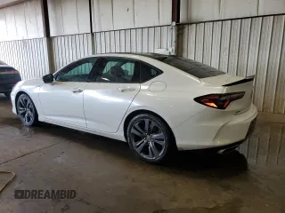 2022 Acura TLX w/A-Spec Package with VIN 19UUB5F59NA002022, listed as a Copart auction lot 59362675 with 43,724 mi miles and Salvage title. Bid and sale history available at DreamBid. Image 2.