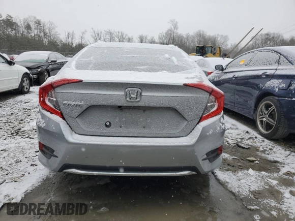 2020 Honda Civic Sedan LX with VIN 2HGFC2F63LH557530, listed as a Copart auction lot 46026685 with 47,272 mi miles and Salvage Title. Bid and sale history available at carsss.com. Image 6.