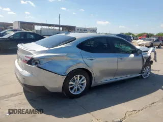 2025 Toyota Camry LE with VIN 4T1DAACK7SU069339, listed as a Copart auction lot 54189825 with Not Provided miles and Clean Title. Bid and sale history available at DreamBid. Image 3.