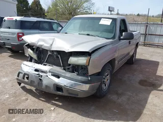 2005 Chevrolet Silverado 1500 Work Truck with VIN 1GCEC14X45Z106318, listed as a IAAI auction lot 41819033 with 153,997 mi miles. Bid and sale history available at carsss.com. Image 2.