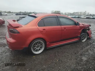 2009 Mitsubishi Lancer GTS with VIN JA3AU86W99U002899, listed as a Copart auction lot 52886455 with 174,184 mi miles and Salvage Title. Bid and sale history available at carsss.com. Image 3.