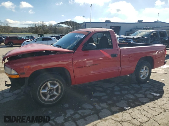1999 Dodge Dakota SLT with VIN 1B7FL26XXXS254590, listed as a Copart auction lot 80100174 with 330,874 mi miles and Clean Title. Bid and sale history available at carsss.com. Image 1.