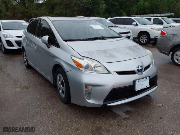 2012 Toyota Prius One with VIN JTDKN3DUXC5512252, listed as a IAAI auction lot 41952463 with NaN miles. Bid and sale history available at carsss.com. Image 1.