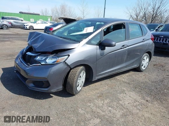 2019 Honda Fit LX with VIN 3HGGK5H45KM711417, listed as a IAAI auction lot 41918711 with 55,549 mi miles. Bid and sale history available at carsss.com. Image 2.
