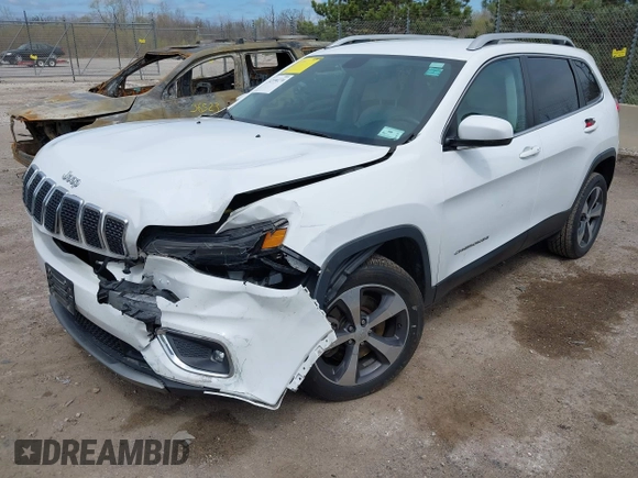 2019 Jeep Cherokee Limited with VIN 1C4PJLDB1KD387310, listed as a IAAI auction lot 42190270 with 96,635 mi miles and . Bid and sale history available at DreamBid. Image 17.