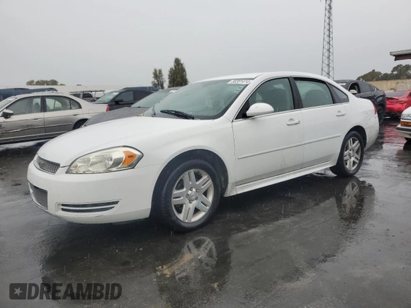 2014 Chevrolet Impala LT with VIN 2G1WB5E37E1149756, listed as a Copart auction lot 80381414 with 198,320 mi miles and Salvage Title. Bid and sale history available at DreamBid. Image 1.