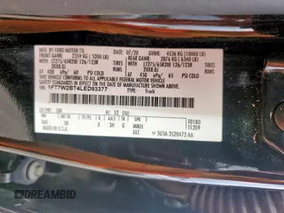 2020 Ford F-250 XL с VIN 1FT7W2BT4LED93377, выставлен на аукционе Copart как лот 56536795 с пробегом 77 128 миль миль и Чистый • Clean title. История ставок и продаж доступна на DreamBid. Изображение 12.
