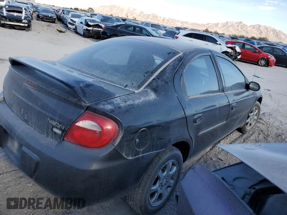 2005 Dodge Neon SXT with VIN 1B3ES56C25D237265, listed as a Copart auction lot 44866665 with 201,991 mi miles and Salvage Title. Bid and sale history available at carsss.com. Image 3.