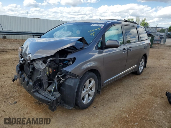 2017 Toyota Sienna LE Auto Access Seat with VIN 5TDKZ3DC1HS804935, listed as a Copart auction lot 54327274 with 0 mi miles and Salvage Title. Bid and sale history available at carsss.com. Image 1.