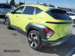 2024 Hyundai Kona Limited with VIN KM8HE3A32RU108653, listed as a IAAI auction lot 41550477 with 9,338 mi miles. Bid and sale history available at carsss.com. Image 3.