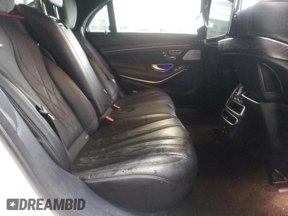 2018 Mercedes-Benz S 63 AMG with VIN WDDUG8JB2JA343602, listed as a Copart auction lot 84506804 with 103,928 mi miles and Salvage title. Bid and sale history available at DreamBid. Image 10.