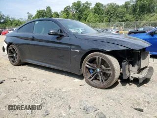 2015 BMW M4 with VIN WBS3R9C54FF708894, listed as a Copart auction lot 66122274 with 75,693 mi miles and Salvage Title. Bid and sale history available at carsss.com. Image 4.