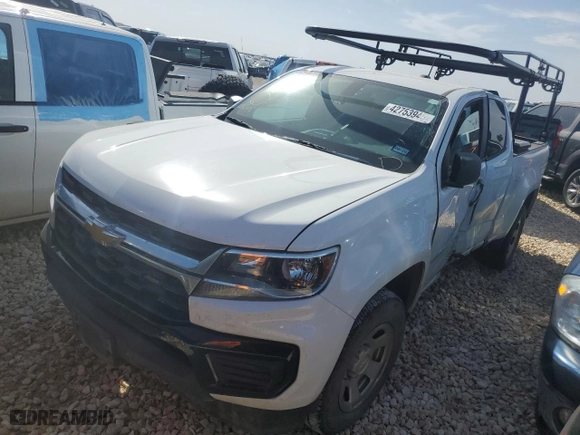 2022 Chevrolet Colorado 2WD Work Truck with VIN 1GCHSBEA5N1226479, listed as a Copart auction lot 42753945 with 43,792 mi miles and Salvage Title. Bid and sale history available at carsss.com. Image 1.