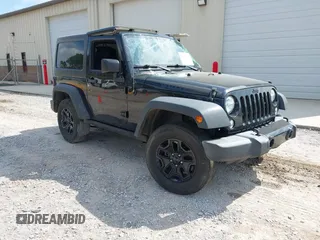 2017 Jeep Wrangler Sport z VIN 1C4AJWAGXHL633812, wystawiony jako IAAI lot #42056899 z przebiegiem 132 676 mil mil oraz . Historia ofert i sprzedaży dostępna na DreamBid. Obrazek 1.