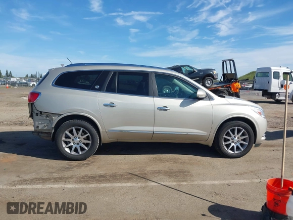 2015 Buick Enclave Leather with VIN 5GAKVBKD4FJ277406, listed as a IAAI auction lot 42020127 with Not Provided miles and . Bid and sale history available at carsss.com. Image 14.