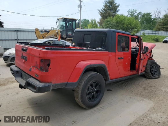 2022 Jeep Gladiator Texas Trail with VIN 1C6HJTAGXNL135397, listed as a Copart auction lot 59975665 with 111,849 mi miles and Non repairable. Bid and sale history available at DreamBid. Image 3.