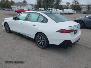 2024 BMW i5 M60 with VIN WBY43FK07RCP53740, listed as a IAAI auction lot 41639714 with 1,819 mi miles and . Bid and sale history available at DreamBid. Image 3.