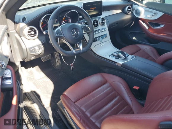 2018 Mercedes-Benz C 43 AMG with VIN WDDWJ6EB0JF656725, listed as a Copart auction lot 46091835 with 84,079 mi miles and Salvage title. Bid and sale history available at DreamBid. Image 8.