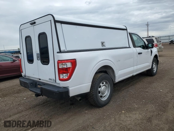 2021 Ford F-150 XL with VIN 1FTMF1CB2MKD46130, listed as a Copart auction lot 56657925 with 160,547 mi miles and Clean title. Bid and sale history available at DreamBid. Image 3.