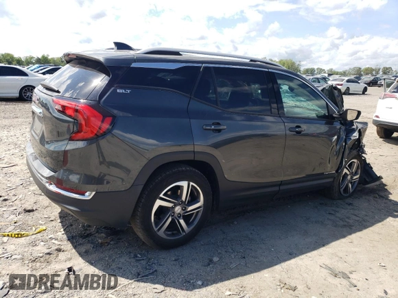 2020 GMC Terrain SLT with VIN 3GKALPEV7LL146223, listed as a Copart auction lot 61415765 with 100,654 mi miles and Salvage title. Bid and sale history available at DreamBid. Image 3.