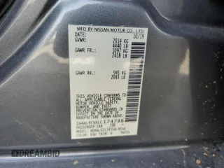 2020 Nissan Altima SR with VIN 1N4AL4CVXLC174788, listed as a Copart auction lot 83237654 with 57,662 mi miles and Salvage Title. Bid and sale history available at carsss.com. Image 13.