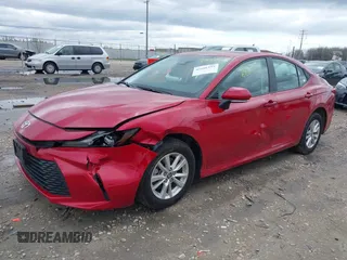2025 Toyota Camry LE with VIN 4T1DAACK4SU089077, listed as a IAAI auction lot 42166255 with 384 mi miles and . Bid and sale history available at DreamBid. Image 18.