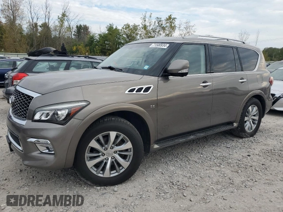 2015 Infiniti QX80 with VIN JN8AZ2NC1F9370326, listed as a Copart auction lot 71500934 with 101,151 mi miles and Salvage Title. Bid and sale history available at carsss.com. Image 1.