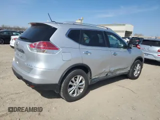 2016 Nissan Rogue SV with VIN KNMAT2MV2GP678098, listed as a Copart auction lot 52334775 with 114,663 mi miles and Salvage Title. Bid and sale history available at DreamBid. Image 3.