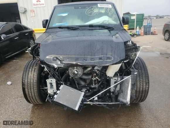 2024 Land Rover Defender X-Dynamic SE with VIN SALE27EU0R2352199, listed as a Copart auction lot 80959384 with 2,435 mi miles and Salvage Title. Bid and sale history available at carsss.com. Image 5.