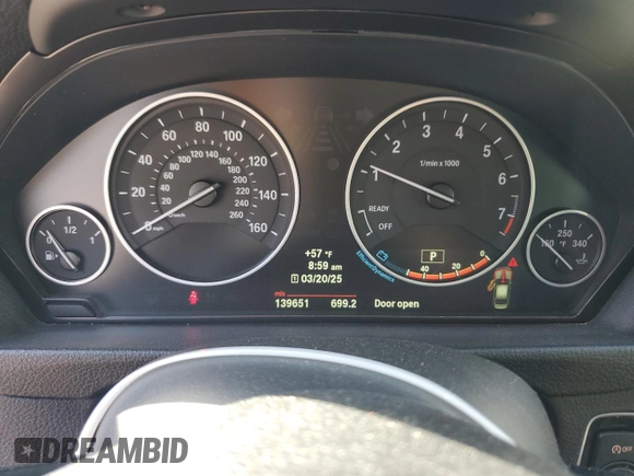 2013 BMW 3 Series 335i with VIN WBA3A9C54DF476693, listed as a Copart auction lot 49391215 with 139,651 mi miles and Salvage Title. Bid and sale history available at carsss.com. Image 9.