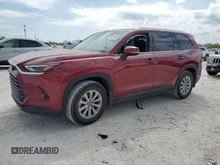 2024 Toyota Grand Highlander XLE with VIN 5TDAAAA53RS012753, listed as a Copart auction lot 48997085 with 22,179 mi miles and Salvage Title. Bid and sale history available at carsss.com. Image 1.