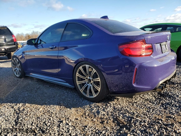 2019 BMW M2 Competition with VIN WBS2U7C56K7D52745, listed as a Copart auction lot 82582104 with 27,731 mi miles and Salvage Title. Bid and sale history available at carsss.com. Image 2.