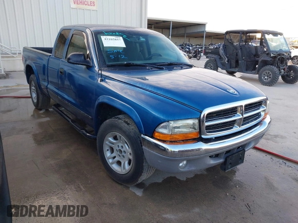 2003 Dodge Dakota SLT with VIN 1D7HL42N93S196397, listed as a IAAI auction lot 42105857 with 159,690 mi miles. Bid and sale history available at carsss.com. Image 1.